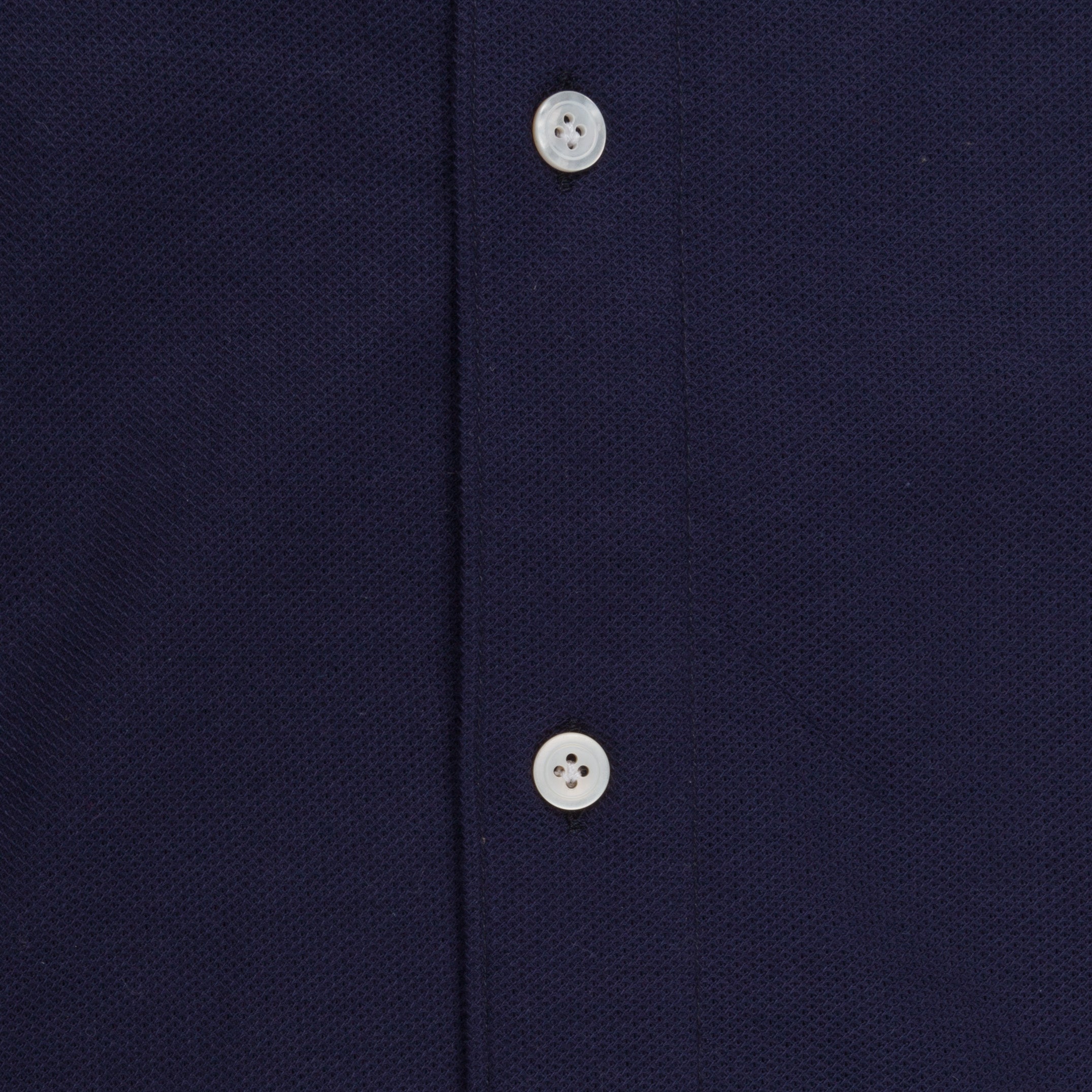 Finamore Toronto shirt Sergio collar in fine jersey pique Navy