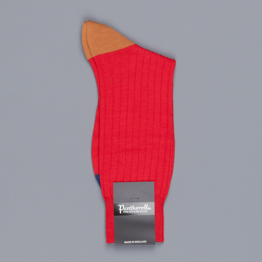 Pantherella Stratford merino wool socks indies red
