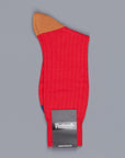 Pantherella Stratford merino wool socks indies red