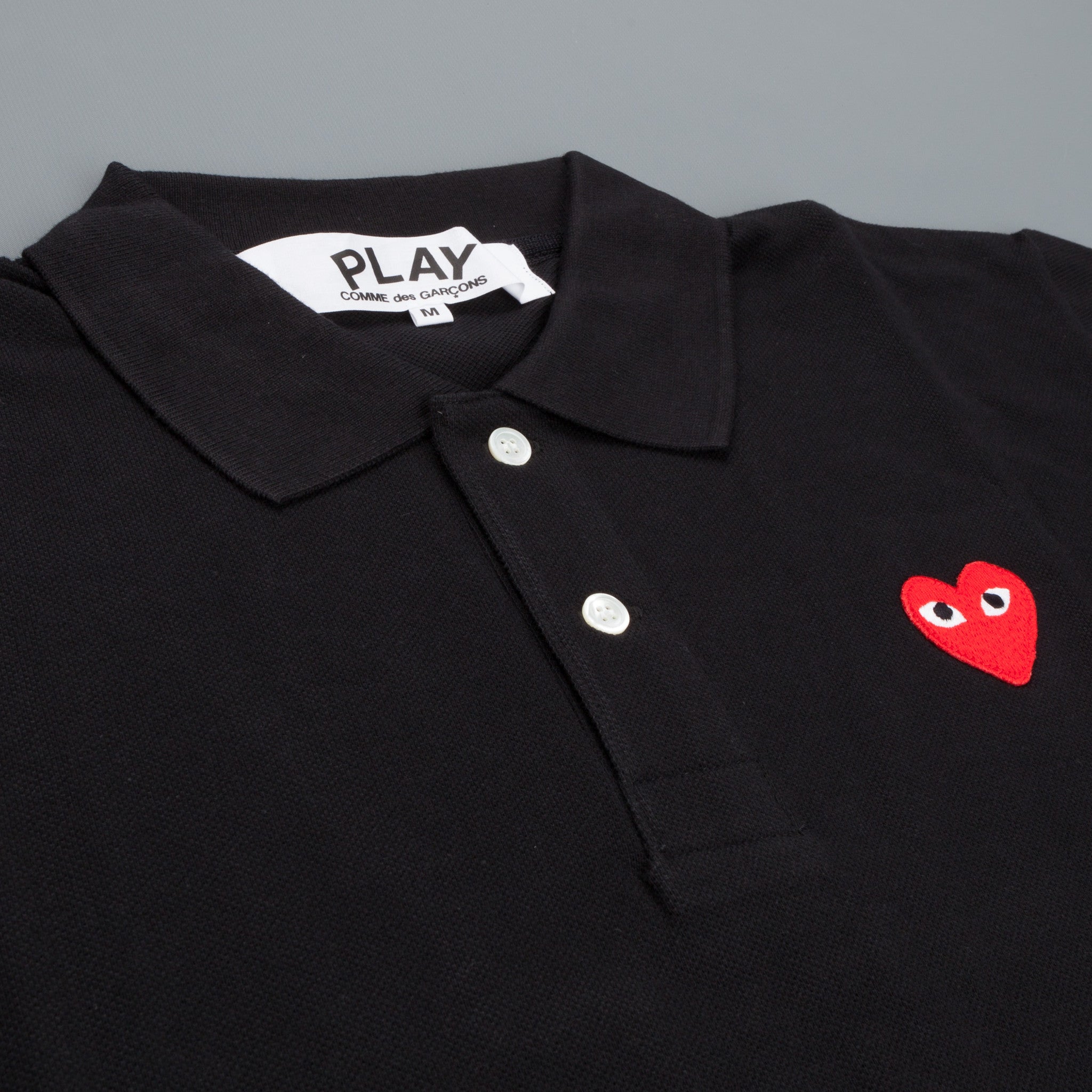 Comme des Garçons PLAY polo shirt Black