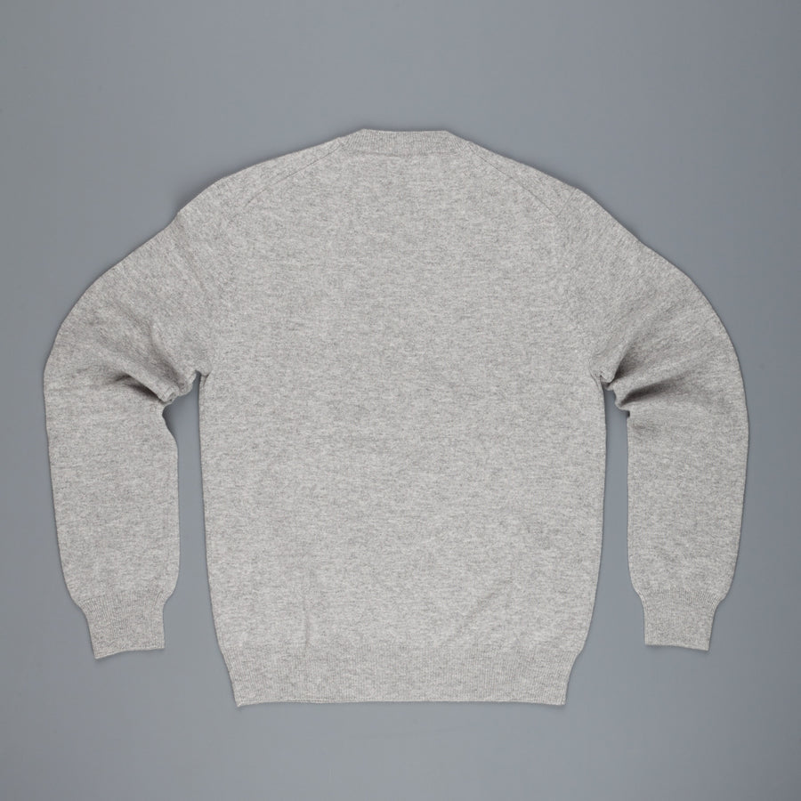Comme des Garçons PLAY V-Neck pullover Light Grey Black heart