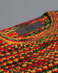 The Elder Statesman 100% cashmere tuck pop crew Rasta