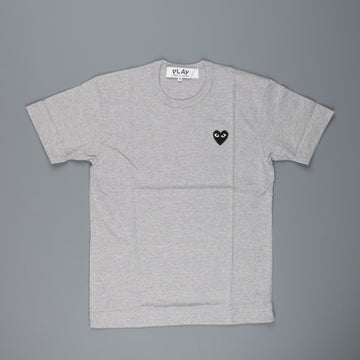 Comme des Garçons PLAY T-shirt grey melange black heart