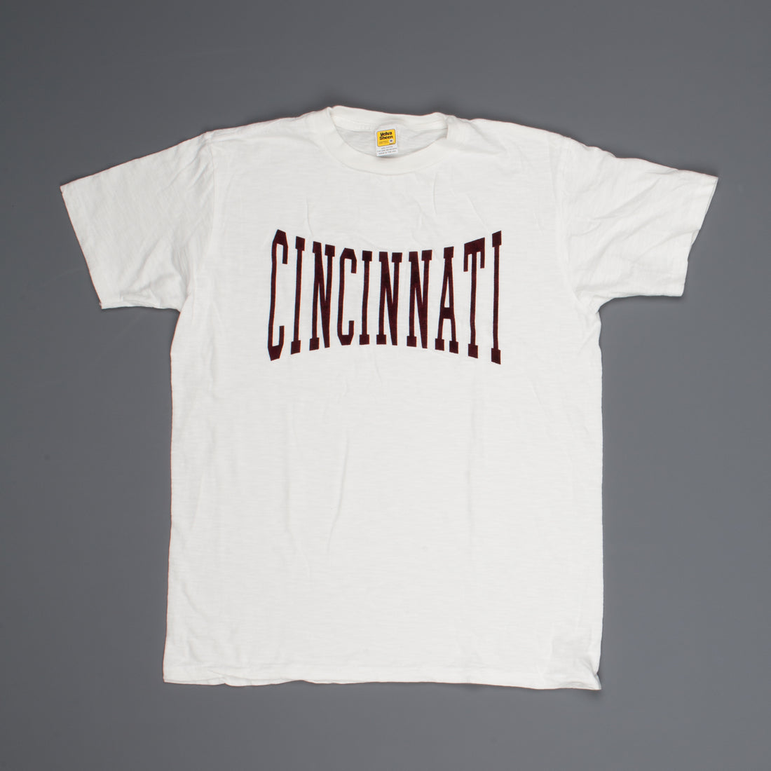 Velva Sheen SS Crew Neck "Cincinnati" Print in White