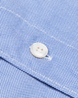 Finamore Tokyo shirt washed oxford button down Lucio collar in darkblue