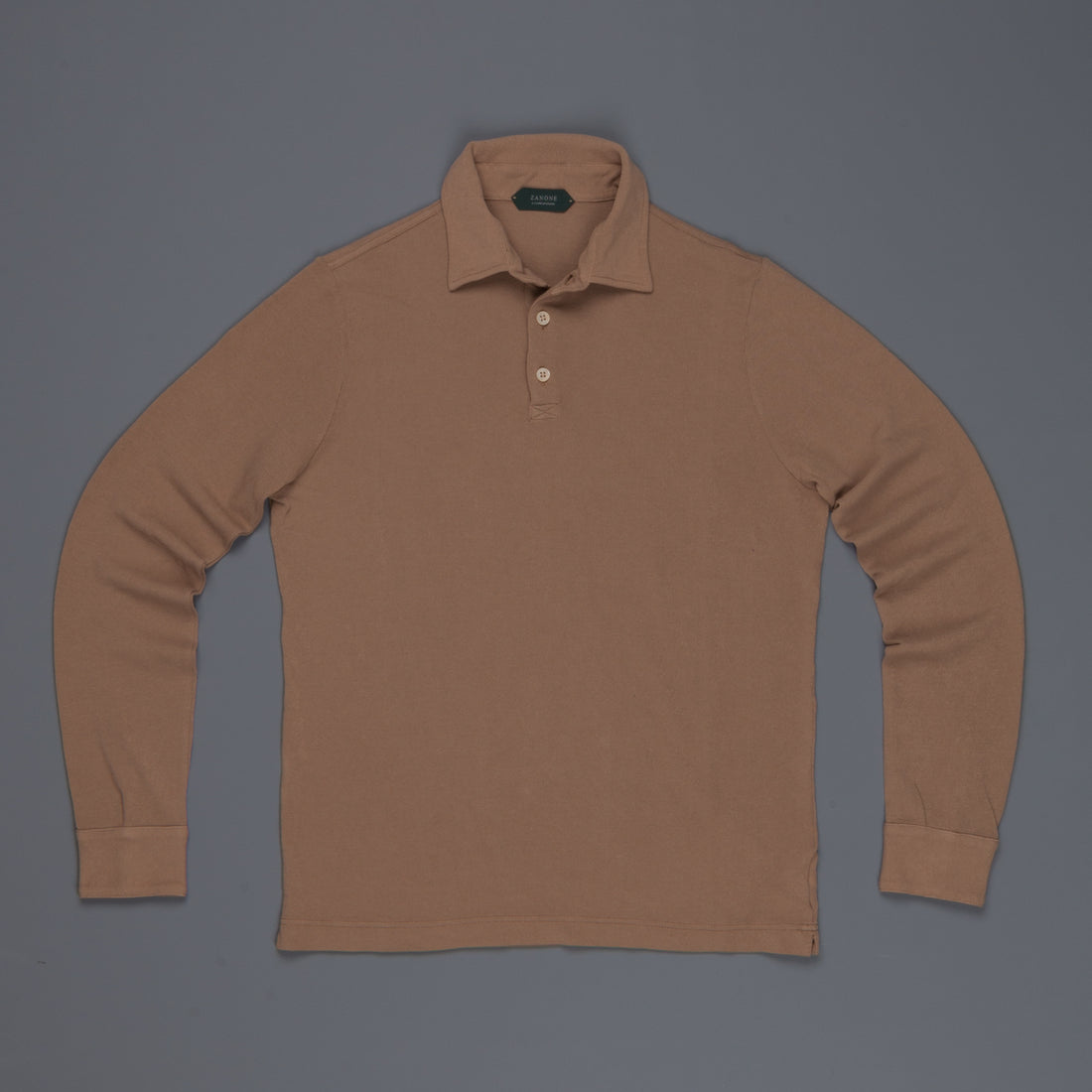 Zanone ML Polo Ice Piquet Beige Medio Frans Boone Store Exclusive