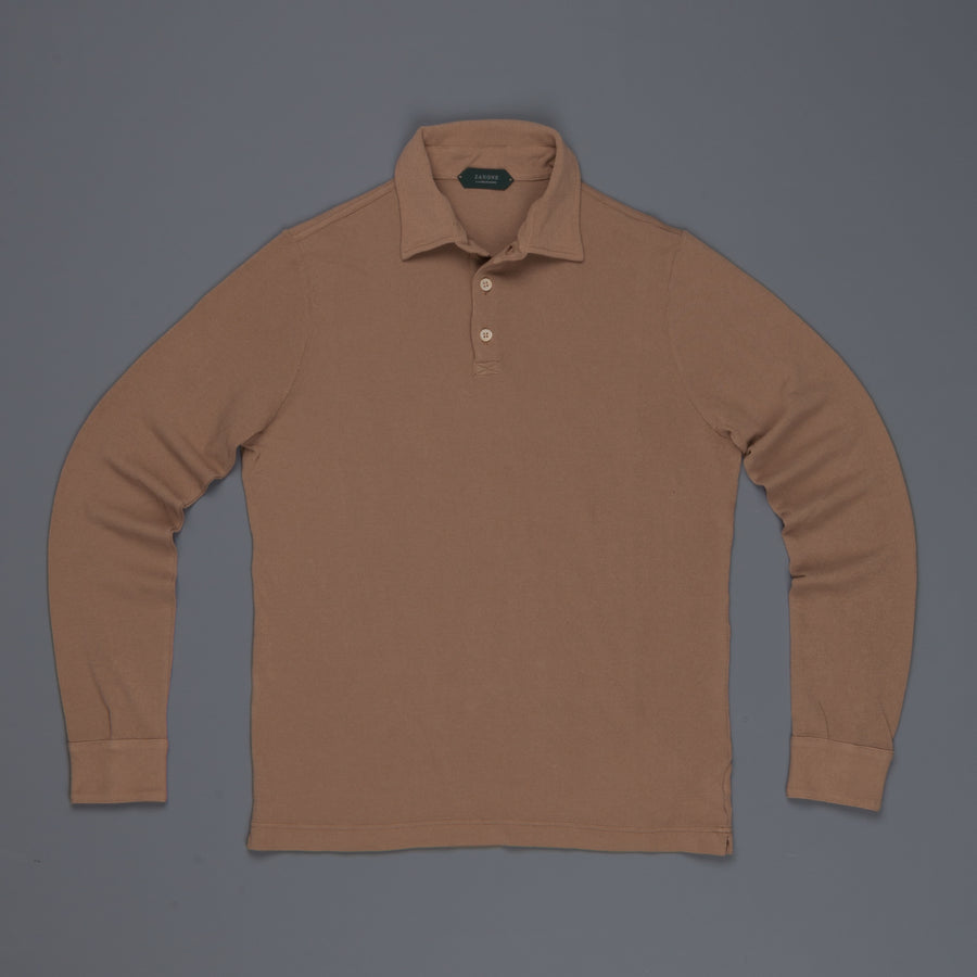 Zanone ML Polo Ice Piquet Beige Medio Frans Boone Store Exclusive