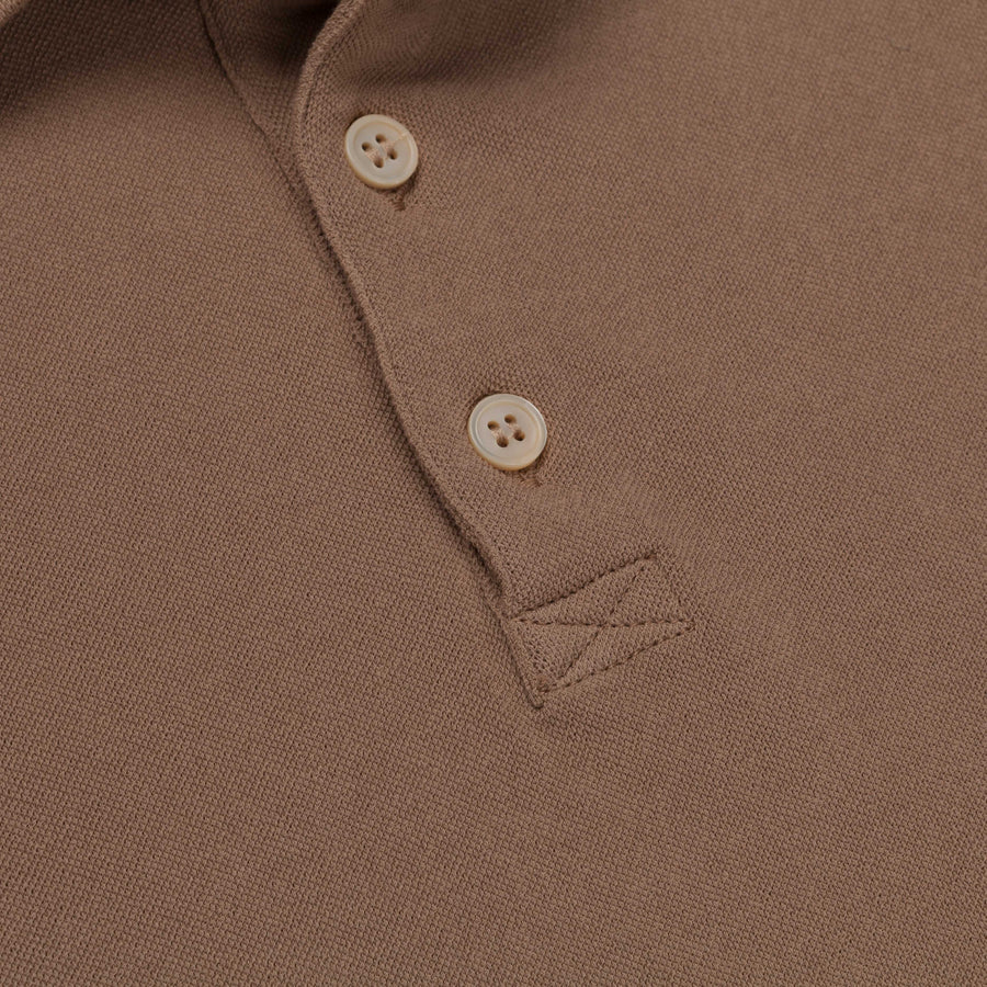 Zanone ML Polo Ice Piquet Beige Medio Frans Boone Store Exclusive