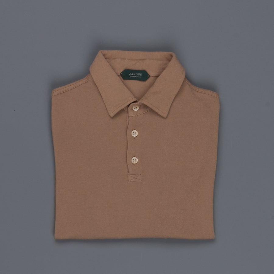 Zanone ML Polo Ice Piquet Beige Medio Frans Boone Store Exclusive