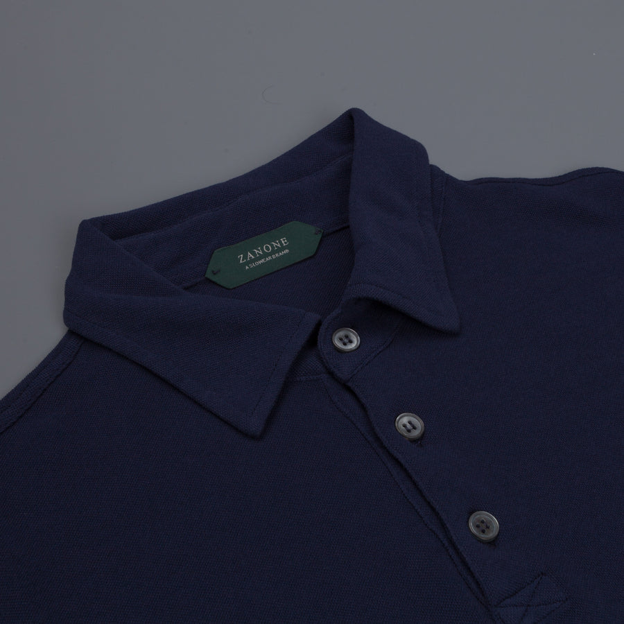 Zanone ML Polo Ice Piquet Bluette Frans Boone Store Exclusive