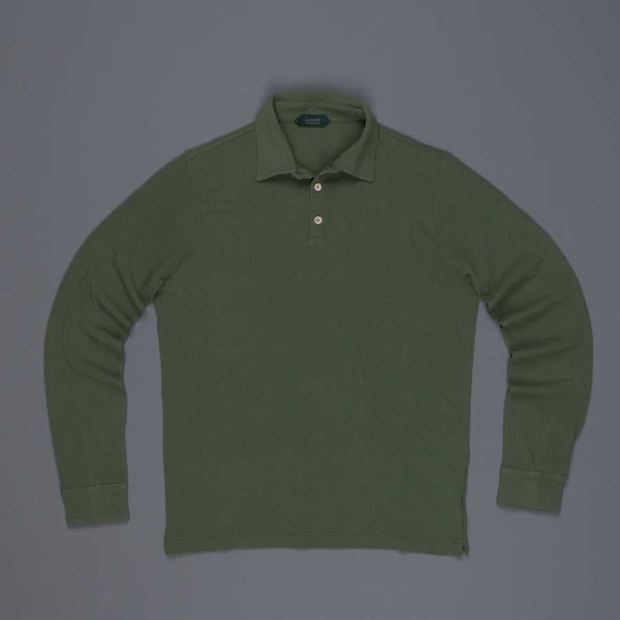 Zanone ML Polo Ice Piquet Oliva Frans Boone Store Exclusive