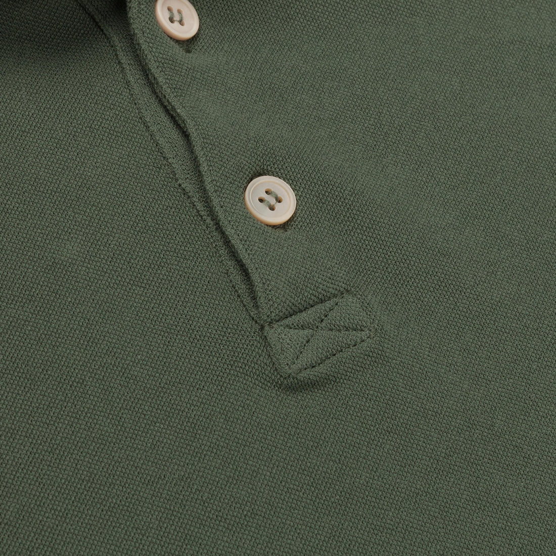 Zanone ML Polo Ice Piquet Oliva Frans Boone Store Exclusive