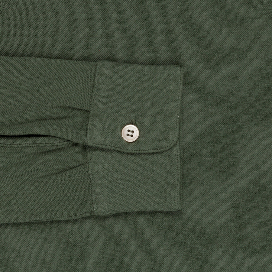 Zanone ML Polo Ice Piquet Oliva Frans Boone Store Exclusive